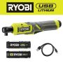RYOBI USB Lithium 3/8 in. Ratchet Kit with 2.0 Ah Battery and USB Charging Cable with Extra USB Lithium 2.0 Ah Lithium Battery - Image 1