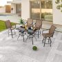 Patio Festival 6-Piece Metal Bar Height Outdoor Dining Set PF18265X2-19273-1X2 - Image 1