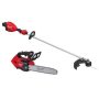Milwaukee M18 FUEL 18V Brushless Cordless 17 in. Dual Battery Straight Shaft String Trimmer w/14 in. Top Handle Chainsaw (2-Tool) - Image 1