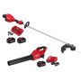 Milwaukee M18 FUEL 18V Brushless Cordless 17 in. Dual Battery Straight Shaft String Trimmer w/Blower, (3) Battery, (2) Charger - Image 1