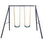 Tidoin Metal Outdoor Swing Set with 2-Seat - Image 1