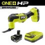 RYOBI ONE+ HP 18V Brushless Oscillating Multi-Tool Kit w/ 2.0 Ah Battery, Charger, 4.0 Ah HIGH PERFORMANCE Battery, & Charger - Image 1