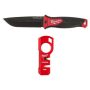 Milwaukee 5 in. Hardline AUS-8 Steel Fixed Blade Knife with Compact Jobsite Knife Sharpener (2-Piece) - Image 1