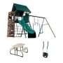Lifetime Big Stuff Swing Set with Bucket Swing Playset and Childrens Picnic Table (Earthtone) - Image 1