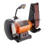 VEVOR 2.5Amp 8 in. Bench Grinder with 2 in. x 28 in. Belt Sander Combo for Metalworking Sharpening Grinding - Image 1