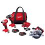 Milwaukee M18 18-Volt Lithium Ion Brushless Cordless Compact Drill/Impact Combo Kit with 6-1/2 in. Circular Saw - Image 1
