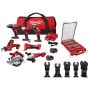 Milwaukee M18 18V Lithium-Ion Cordless Combo Kit 7-Tool with Screwdriver Bit Set and Multi-Tool Blade Set - Image 1