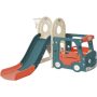 Red Freestanding Playset with Bus Structure and Slide - Image 1