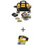 DEWALT 20V MAX Lithium-Ion Cordless 3-Tool Combo Kit and Cordless Brushless Jigsaw with 5.0Ah and 1.7AH Batteries and Charger - Image 1
