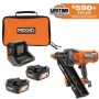 RIDGID 18V (2) 4.0 Ah Batteries and Charger Kit with 18V Brushless Cordless 30° Framing Nailer - Image 1
