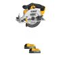 DEWALT 20V MAX Lithium-Ion Cordless 6.5 in. Sidewinder Style Circular Saw with (2) 1.7 Ah 20V MAX POWERSTACK Compact Batteries - Image 1