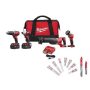 Milwaukee M18 18V Lithium-Ion Cordless Combo Kit with Two 3.0Ah Batteries, Charger, Tool Bag (4-Tool) with SAWZALL Blade Set - Image 1