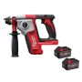 Milwaukee M18 18V Lithium-Ion Cordless 5/8 in. SDS-Plus Rotary Hammer w/(2) 6 Ah FORGE Batteries - Image 1