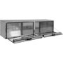 Buyers Products 18 in. x 16 in. x 88 in. Diamond Tread Aluminum Topsider Truck Box - Image 1