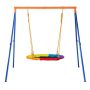 VEVOR Swing Sets for Backyard, 440 lbs. Load Capacity Swing Set 40 in. Saucer Swing Seat with Adjustable Rope Easy to Assemble - Image 1