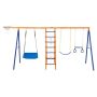 VEVOR Swing Sets for Backyard 6 in. 1 Swing Set 440 lbs. Capacity Metal Swingset Outdoor for Kids - Image 1