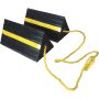 Ironton 2-Pk. Aircraft Wheel Chocks, Small Size, Ribbed Rubber, Model# RWC05-NT - Image 1