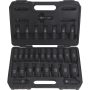 Klutch Chrome Moly 1/2in.-Drive Deep Impact Socket Set, 29-Pc., SAE/Metric - Image 1