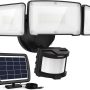 LEPOWER 1600LM LED Solar Security Lights Motion Outdoor - Image 1