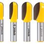 YONICO Round Nose Core Box Router Bit Set 4 Bit 1/2-Inch Shank - Image 1